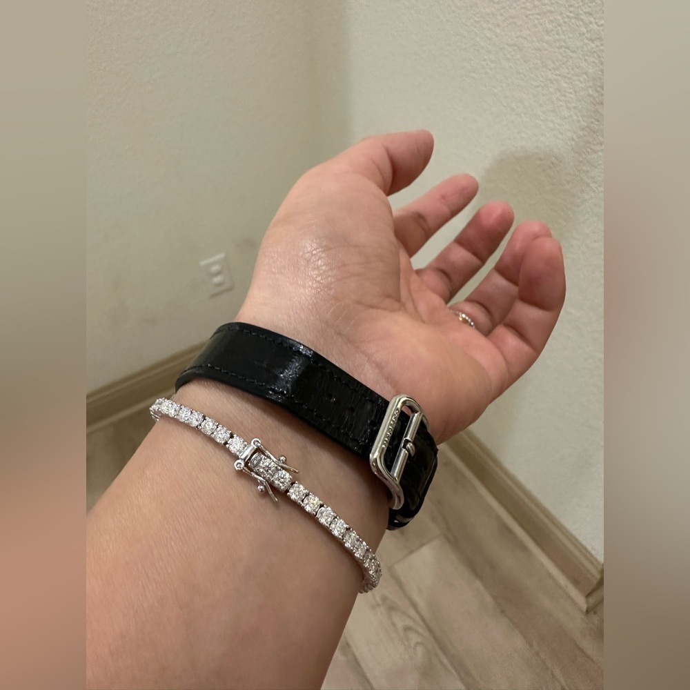 Tennis 5.5 carat diamonds bracelet - Picture 3 of 11